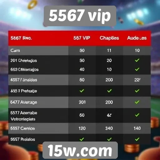 Comparação entre 5567 vip e concorrentes